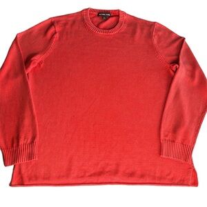 Michael Kors Pullover Crewneck Cotton Knit Sweater featuring ribbed neck & cuffs